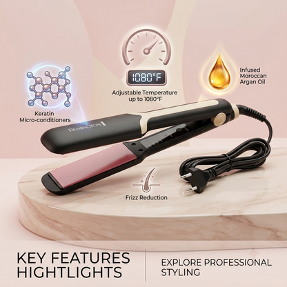 Remington Keratin Protect Hair Straightener | Argan Oil Ceramic Plates