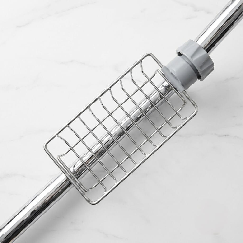 Stainless Steel Faucet Rack | Kitchen Sink Sponge & Soap Organizer