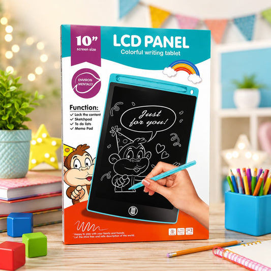 "10-inch LCD Writing Tablet: Bachon Ke Liye Mazedaar aur Safe Digital Slate!